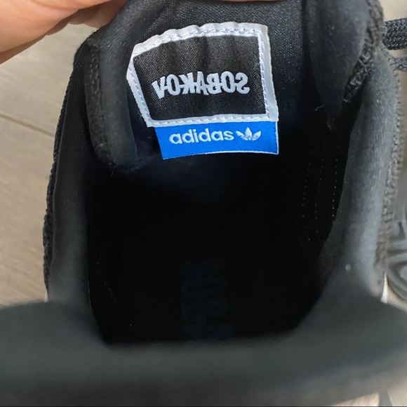 Adidas | Sobakov Core Black Chalk Coral Size 9 NWT - Picture 6 of 13